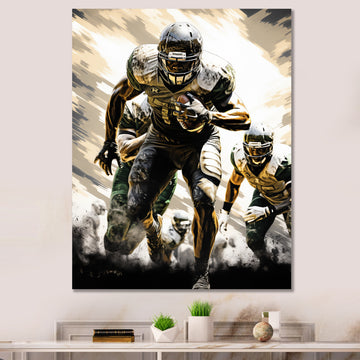 Football Gridiron Glory - Football Canvas Wall Art
